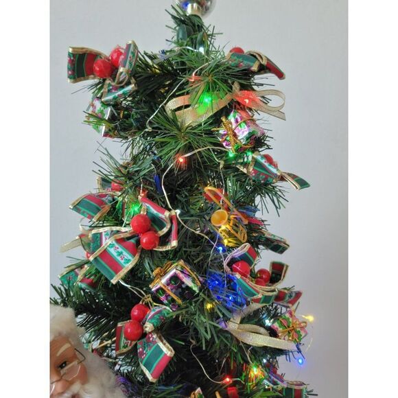 Holiday Creations 1993 Santa Claus tree animated elf kid Xmas present - Picture 8 of 16